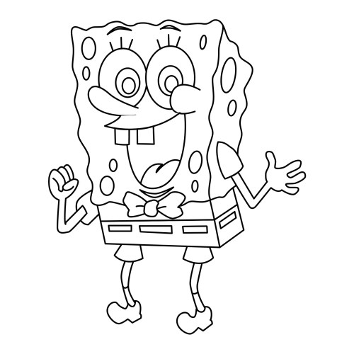SpongeBob Coloring Pages 004
