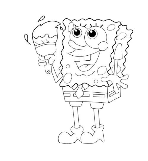 SpongeBob Coloring Pages 017