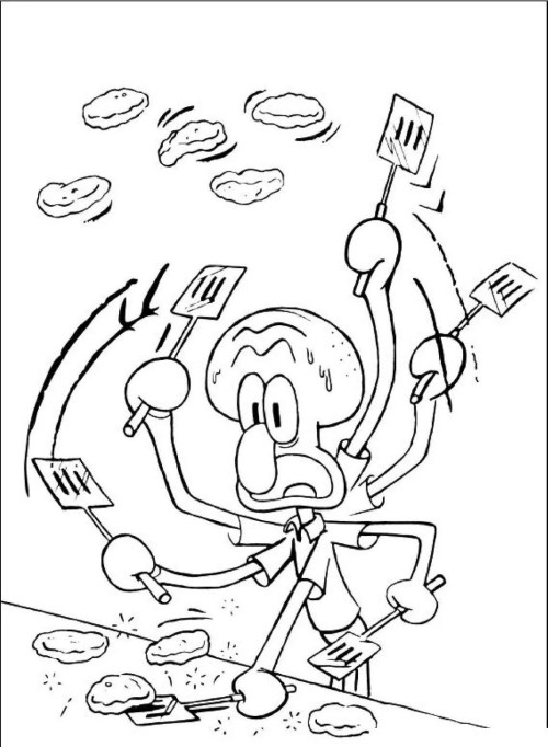 SpongeBob Coloring Pages 019