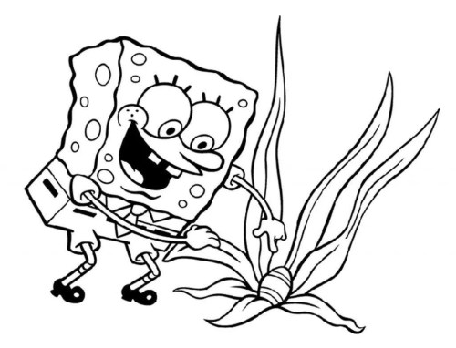 SpongeBob Coloring Pages 035