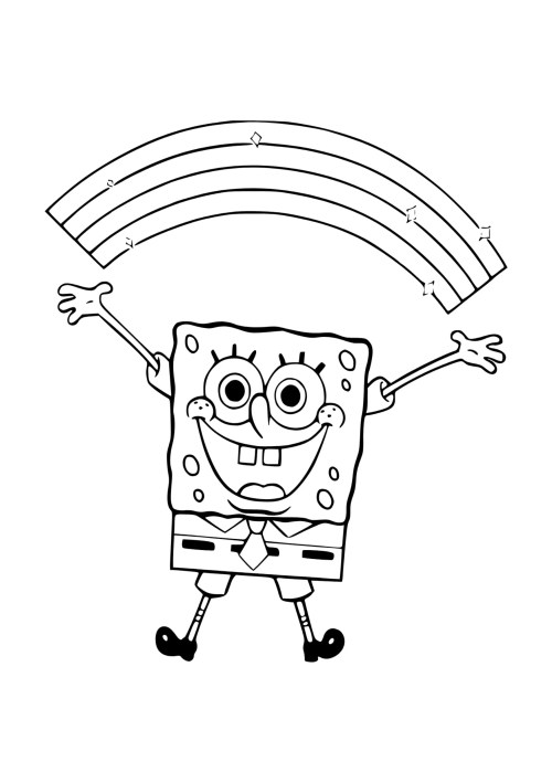 SpongeBob Coloring Pages 038