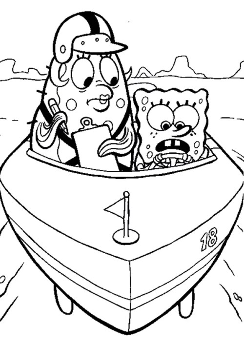 SpongeBob Coloring Pages 046