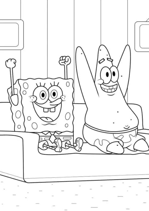SpongeBob Coloring Pages 047
