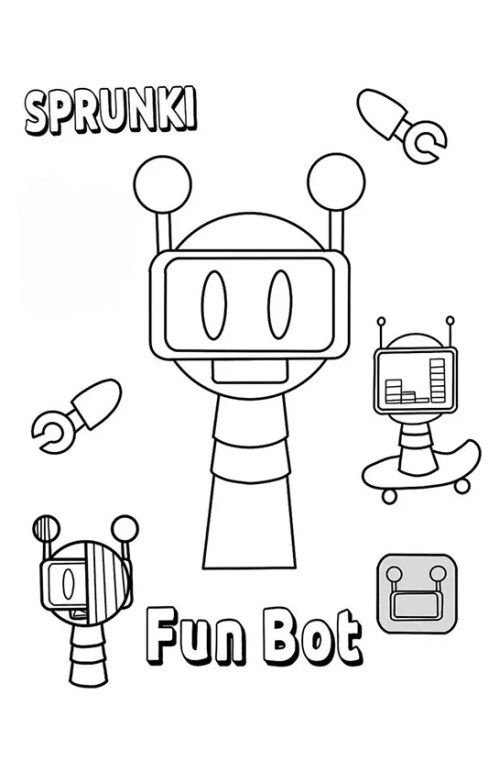 Sprunki Coloring Pages – 009