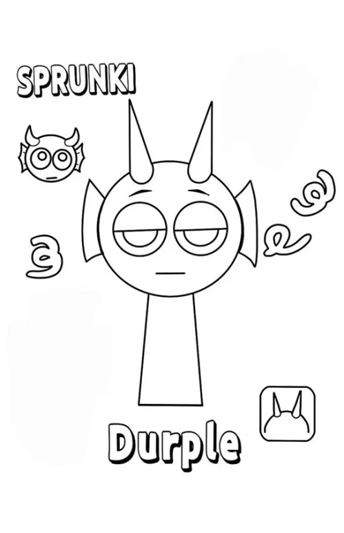 Sprunki Coloring Pages – 010