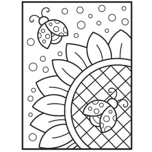 Sunflower Coloring Pages 007