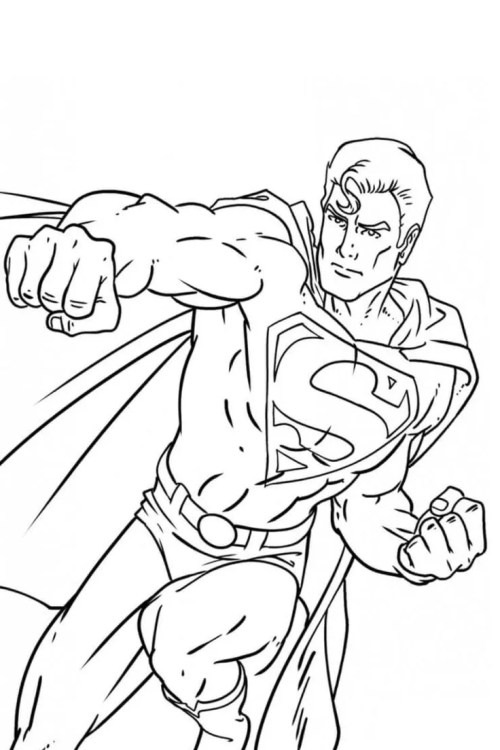 Superman Coloring Pages 004