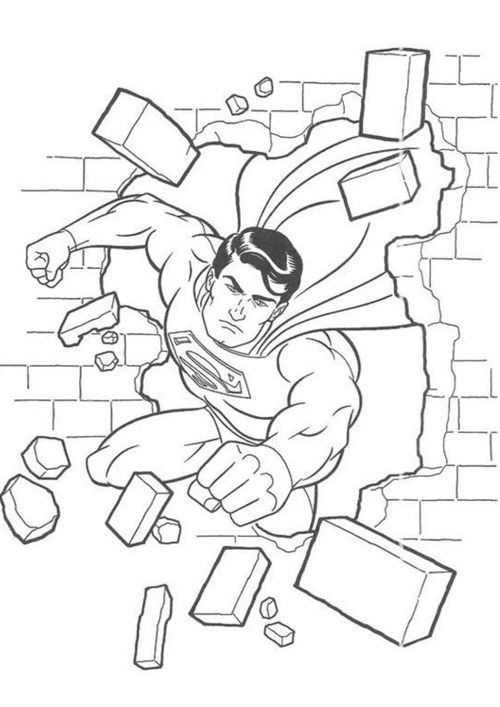 Superman Coloring Pages 006