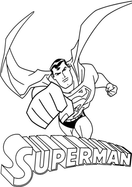 Superman Coloring Pages 009