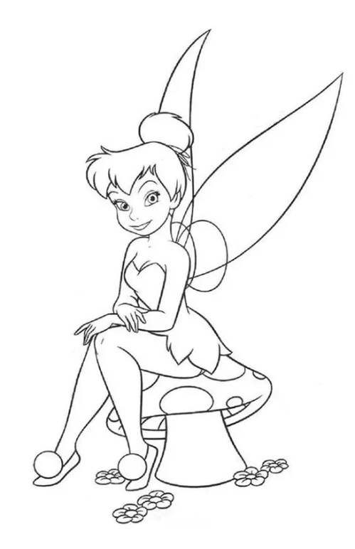 Tinkerbell Coloring Pages 009