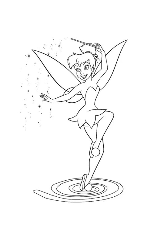 Tinkerbell Coloring Pages 012