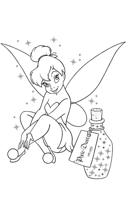 Tinkerbell Coloring Pages 017