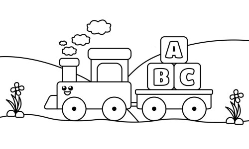 Train Coloring Pages 007