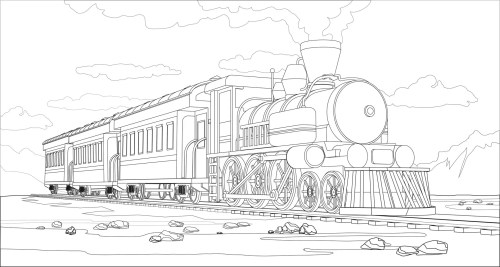 Train Coloring Pages 013
