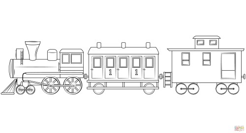 Train Coloring Pages 014