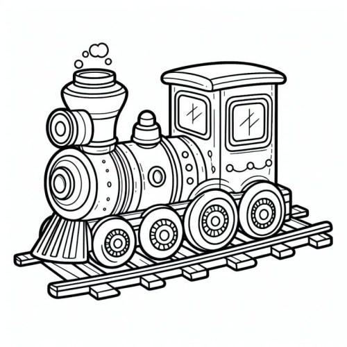 Train Coloring Pages 015