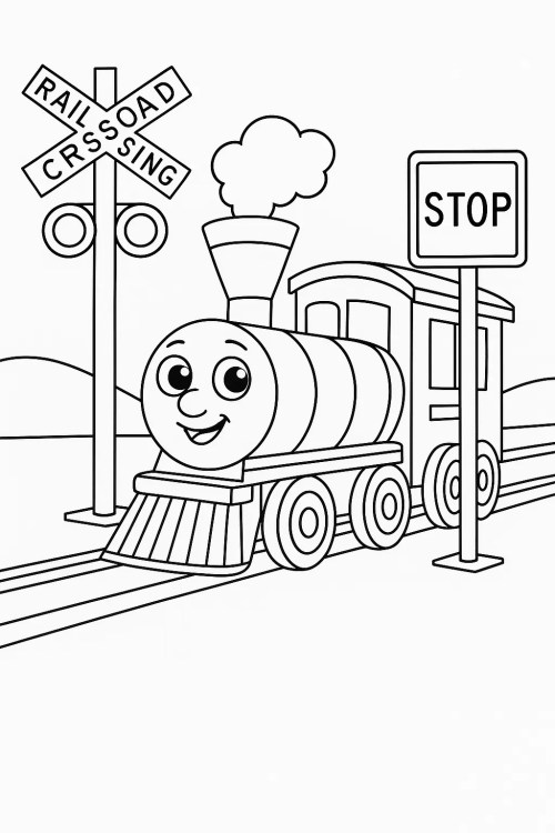 Train Coloring Pages 024