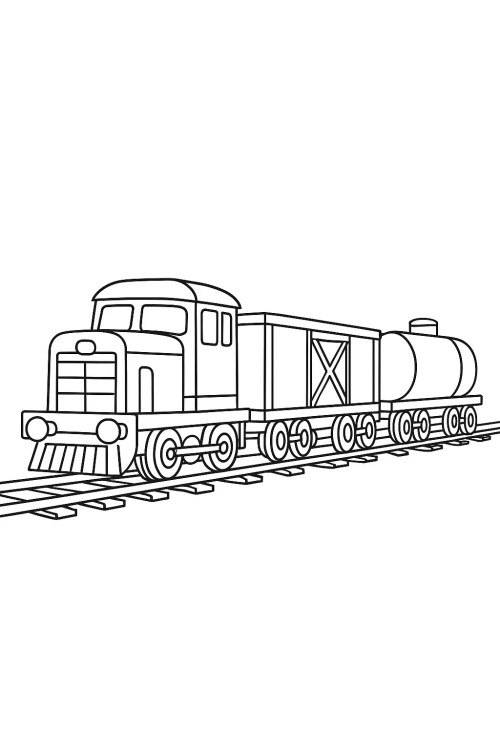 Train Coloring Pages 030
