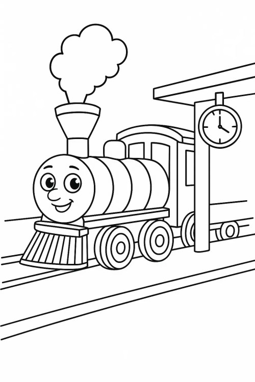 Train Coloring Pages 031