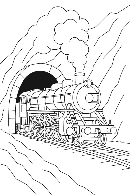 Train Coloring Pages 033