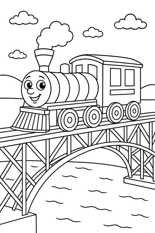 Train Coloring Pages 034