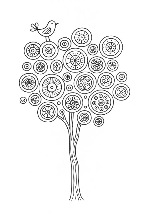 Trees Coloring Pages 011