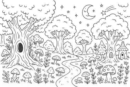 Trees Coloring Pages 015