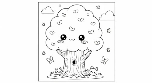 Trees Coloring Pages 019