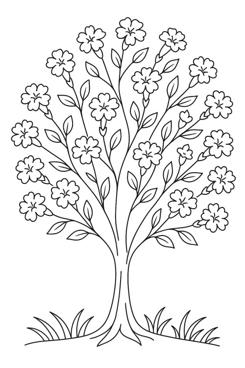 Trees Coloring Pages 024