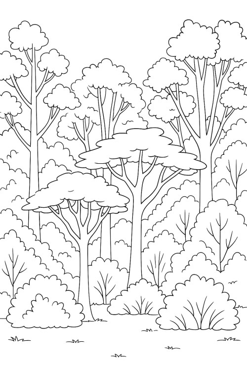 Trees Coloring Pages 028