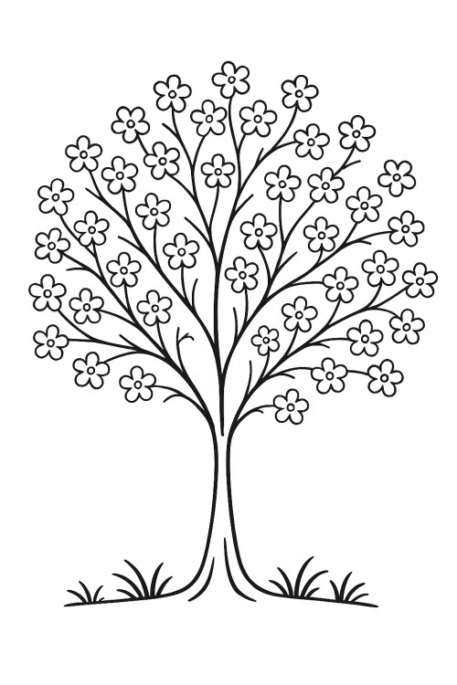Trees Coloring Pages 036