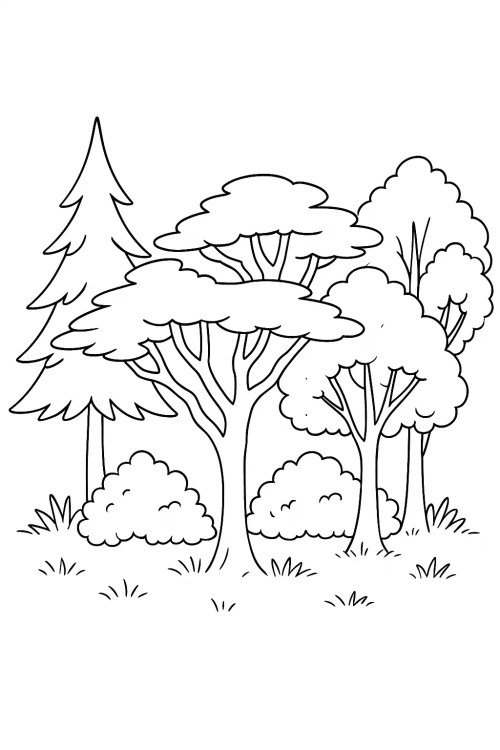 Trees Coloring Pages 040