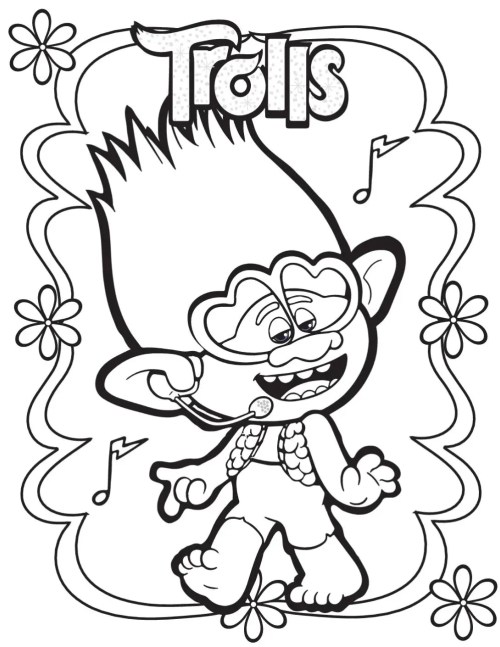 Trolls Coloring Pages 010