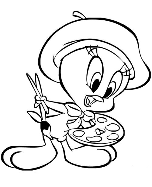 Tweety Coloring Pages 013