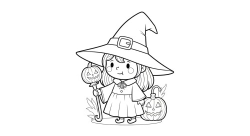 Witch Coloring Pages 019