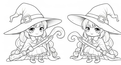 Witch Coloring Pages 021