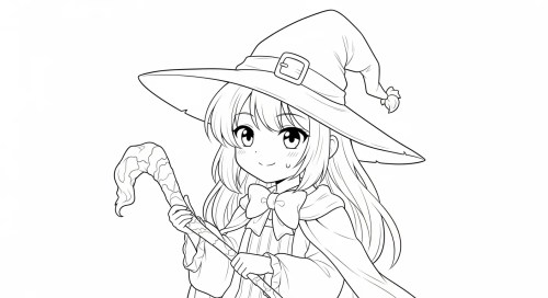 Witch Coloring Pages 022