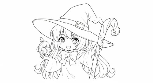 Witch Coloring Pages 023