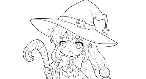 Witch Coloring Pages 024