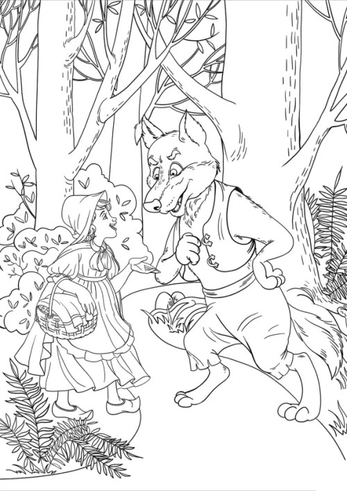 Wolf Coloring Pages – 007