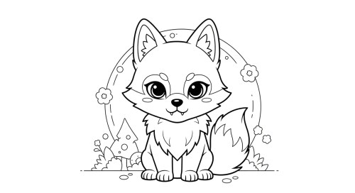 Wolf Coloring Pages – 021
