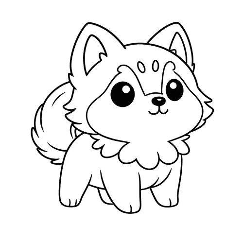Wolf Coloring Pages – 023