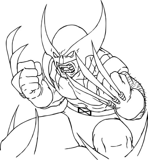 Wolverine Coloring Pages – 008
