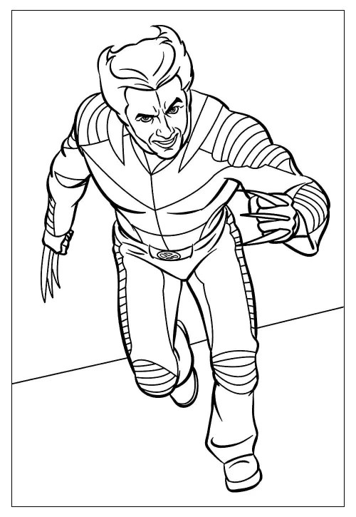 Wolverine Coloring Pages – 010
