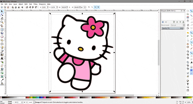 Free The svg file extension stands for scalable vector graphic. this file format is utilized in the sure cuts a lot (scal) software that is used with the cricut cutting machine. How To Make An Svg File In Inkscape Color Me Crafty SVG Cut Files