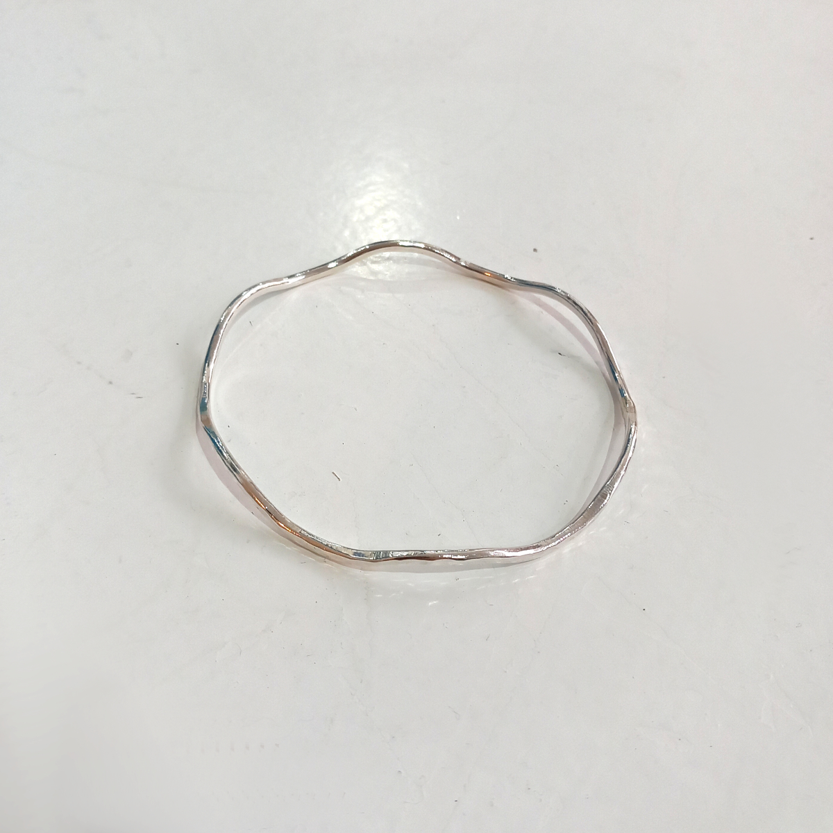 Silver Wave Bangle - Colour & Space