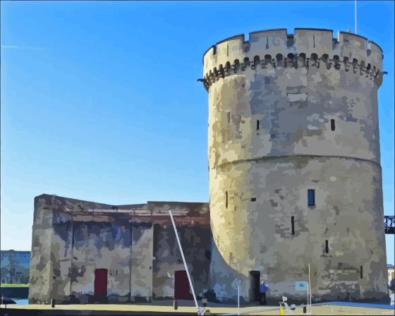 Chain Tower In La Rochelle Paint By Number Kit