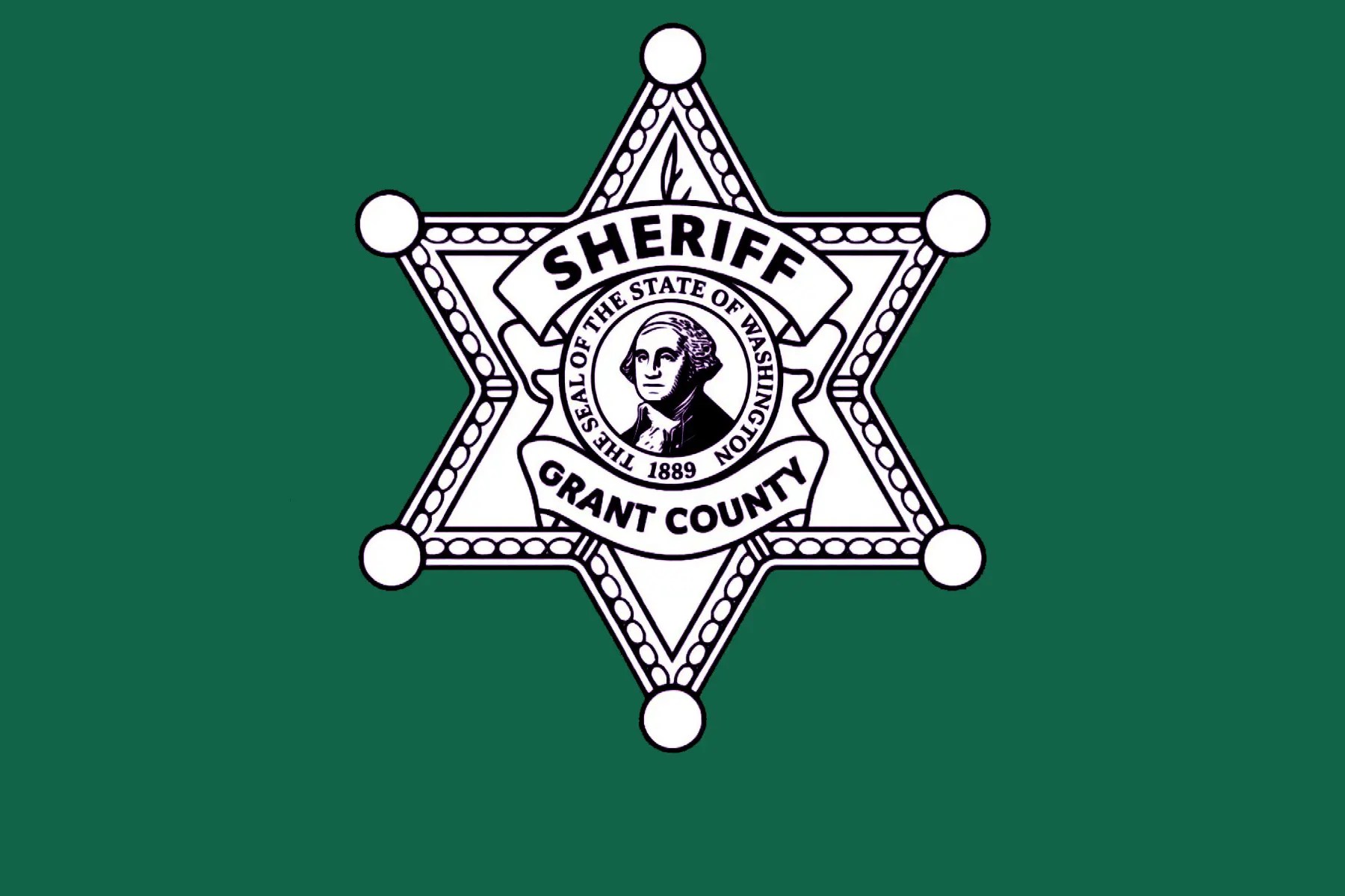 Grant County Sheriff's Office logo on a green background