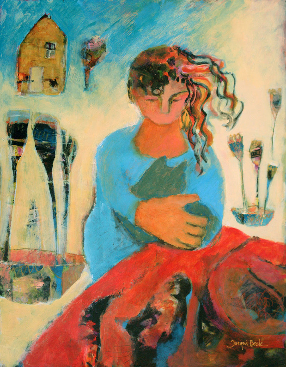 Jacqui Beck | Comfort Found | Mixed media | 24" x 19"