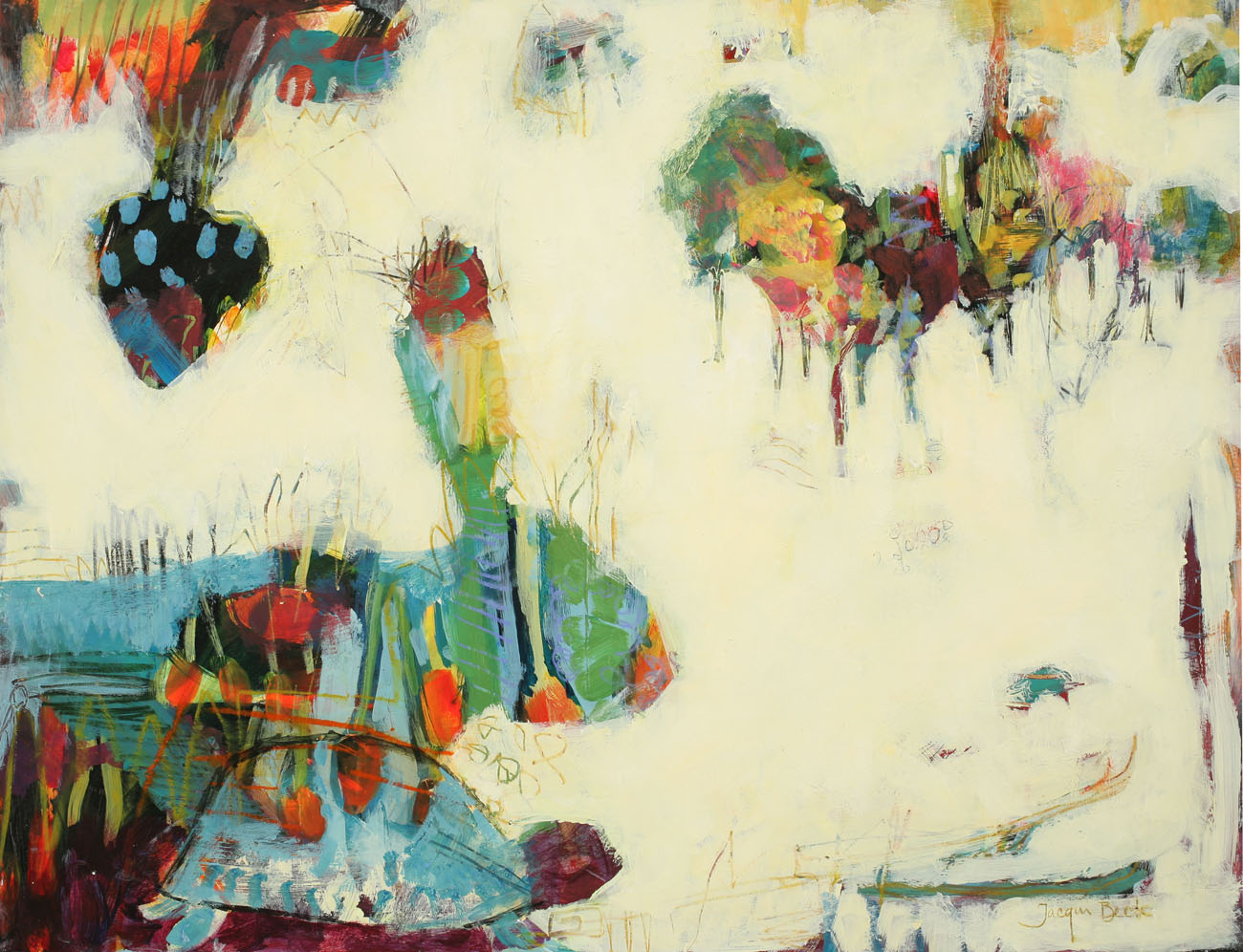 Jacqui Beck | Getting Started | Mixed Media | 19" x 24"